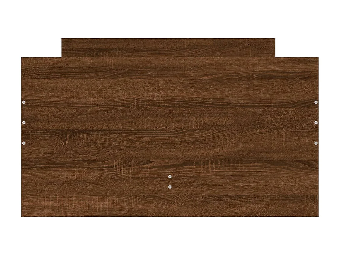 Estructura de cama con cajones roble marrón 90x190 cm