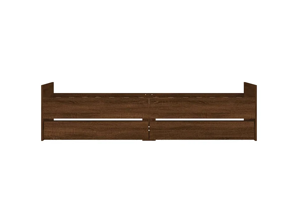 Giroletto con Cassetti Rovere Marrone 90x190 cm