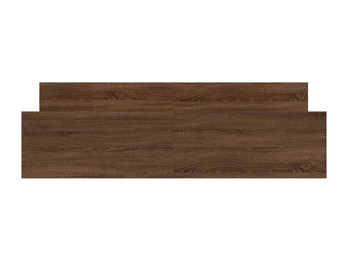Cadre de lit sans matelas chêne marron 160x200 cm