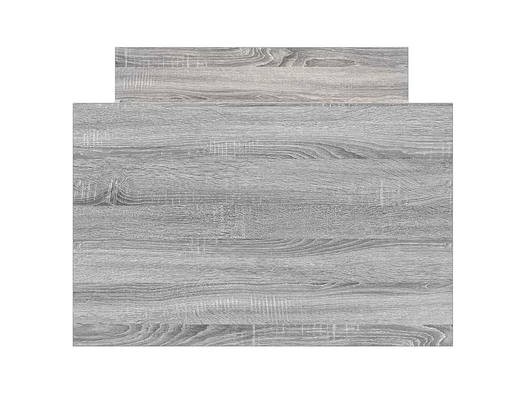 Giroletto con Testiera e Pediera Grigio Sonoma 90x200 cm