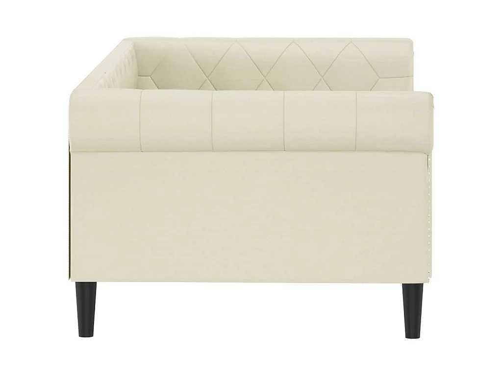 Letto da Giorno Crema 90x200 cm in Similpelle