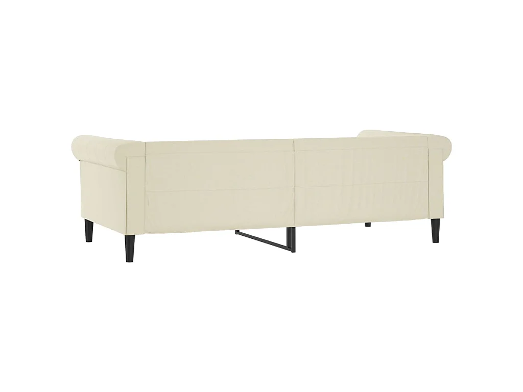 Letto da Giorno Crema 90x200 cm in Similpelle