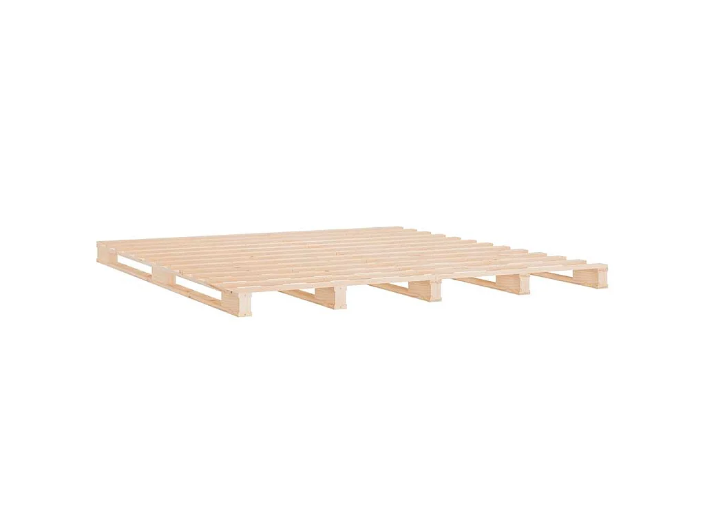 Letto a Pallet 180x200 cm Super King in Legno Massello