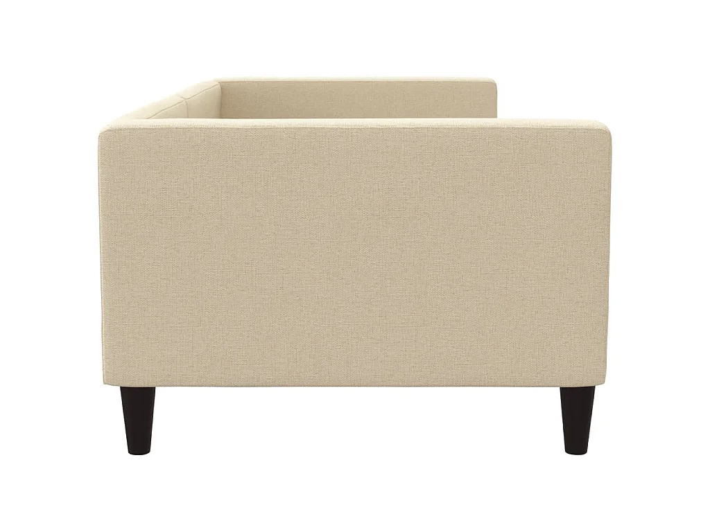 Tagesbett Creme 90x200 cm Stoff