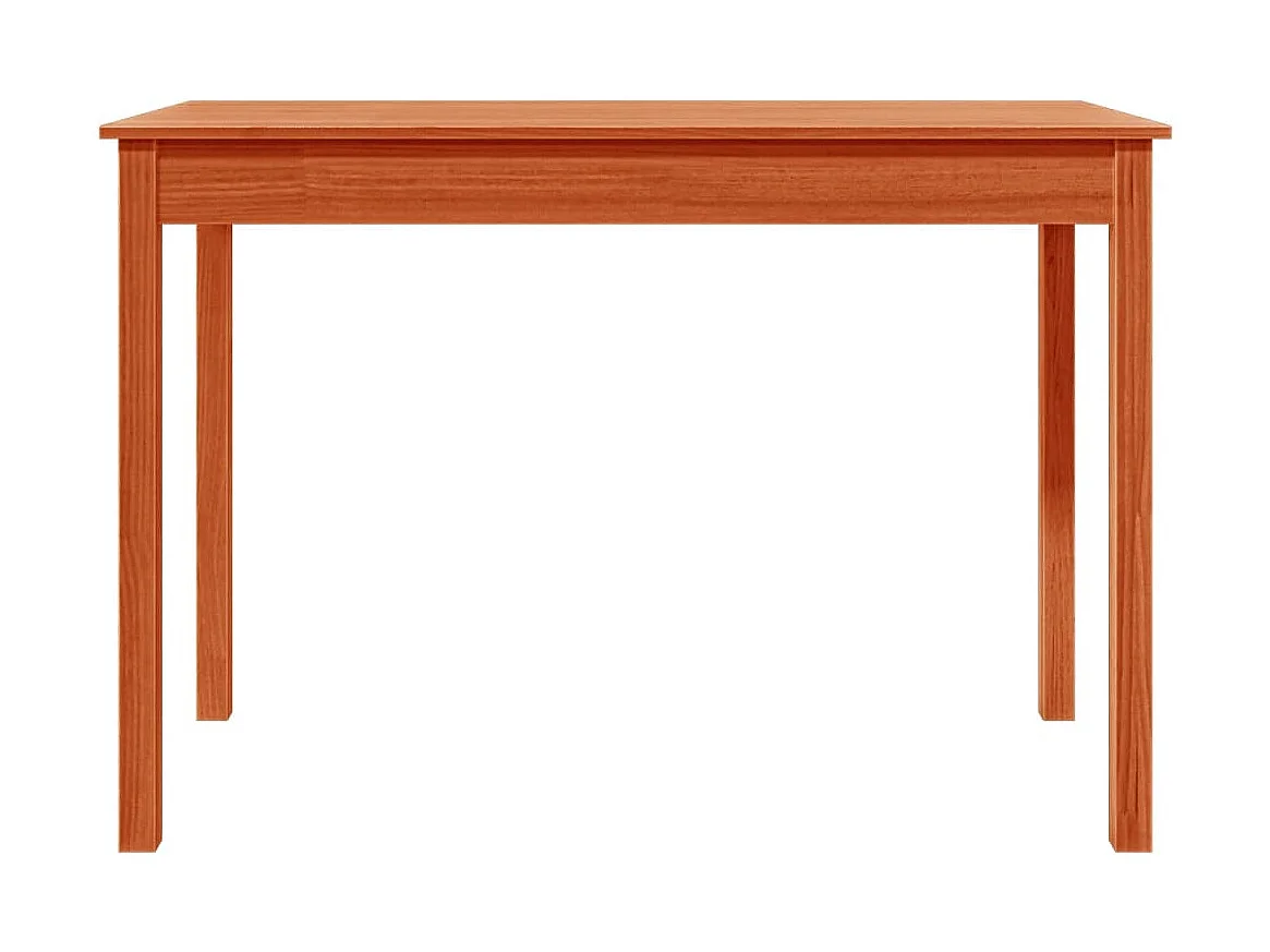 Table à manger marron cire 110x55x75 cm bois massif de pin