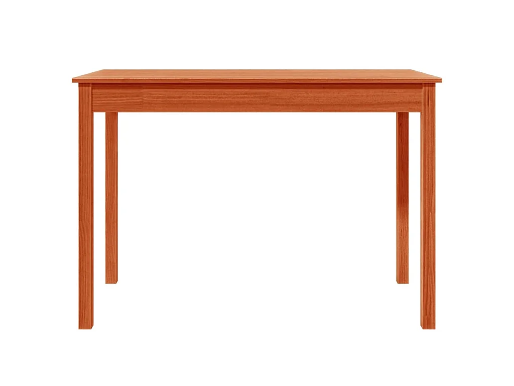 Table à manger marron cire 110x55x75 cm bois massif de pin