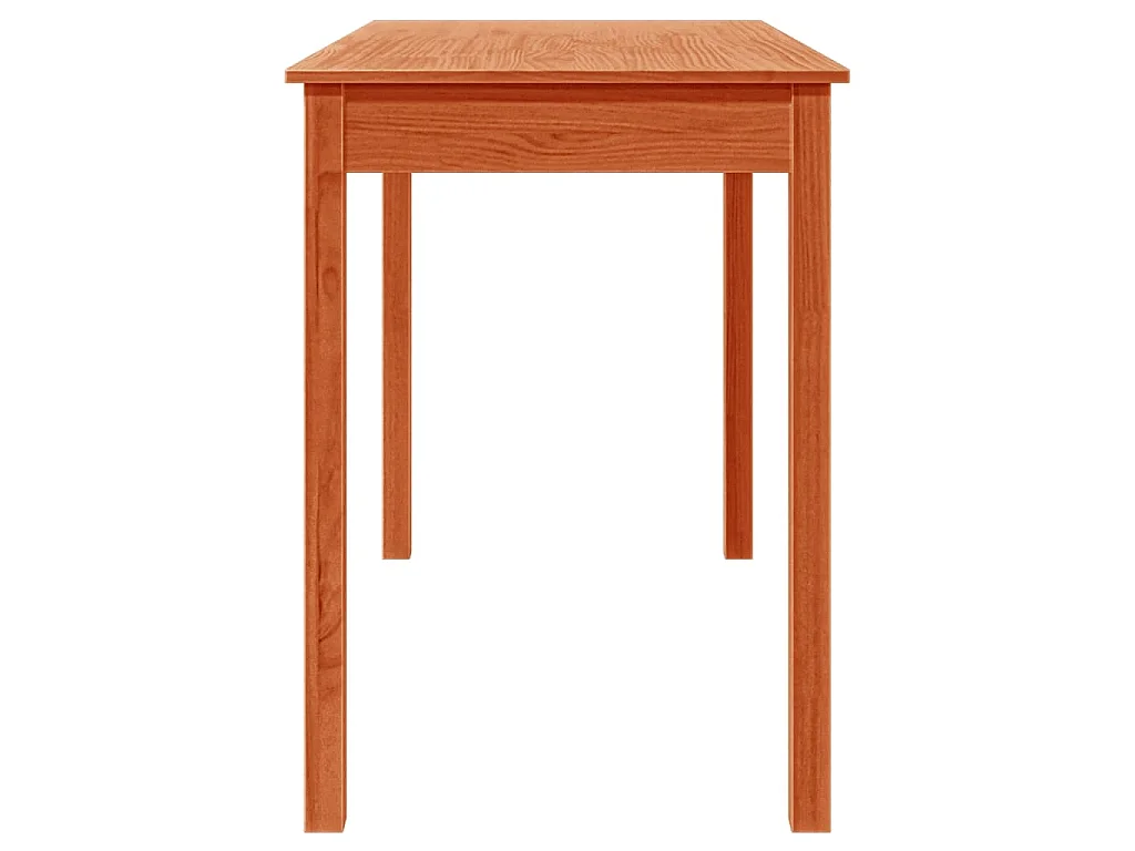 Table à manger marron cire 110x55x75 cm bois massif de pin