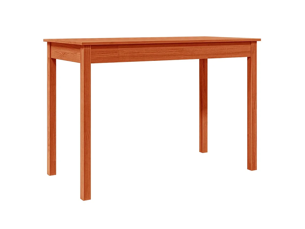 Table à manger marron cire 110x55x75 cm bois massif de pin