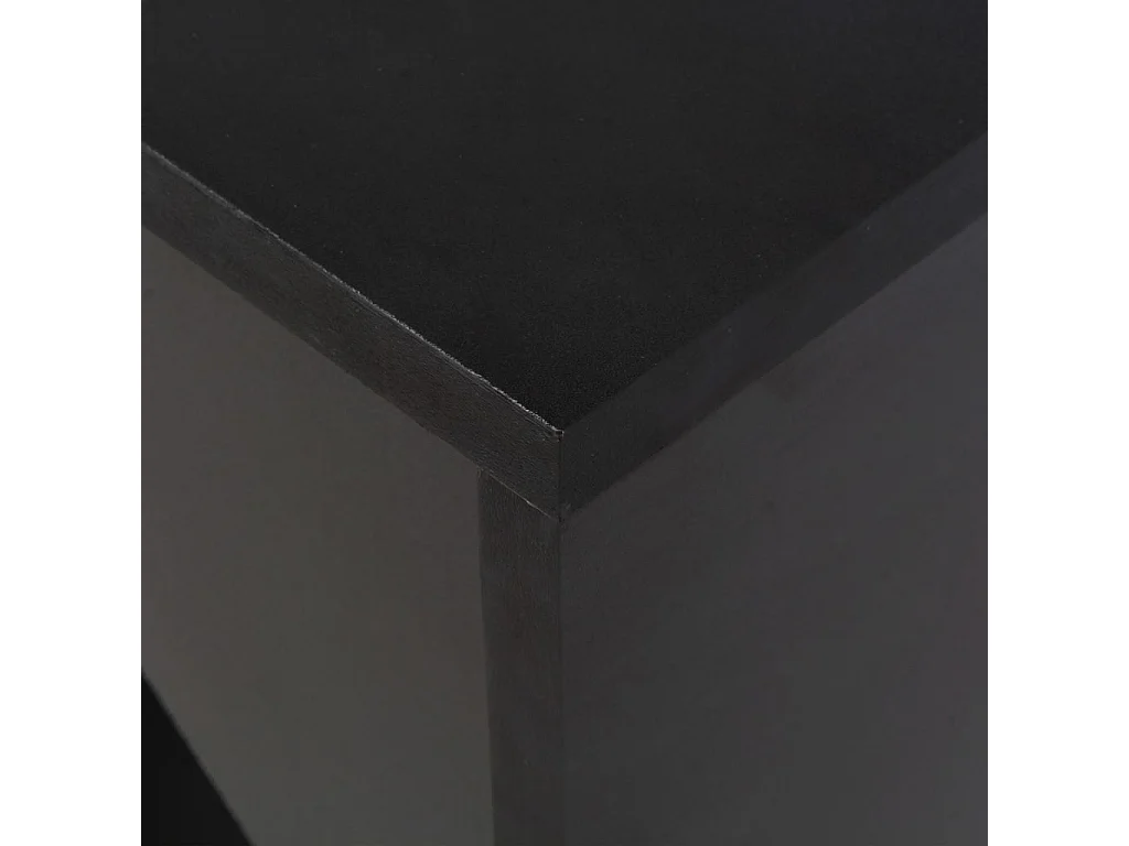 Table de bar avec tablette amovible Noir 138x39x110 cm