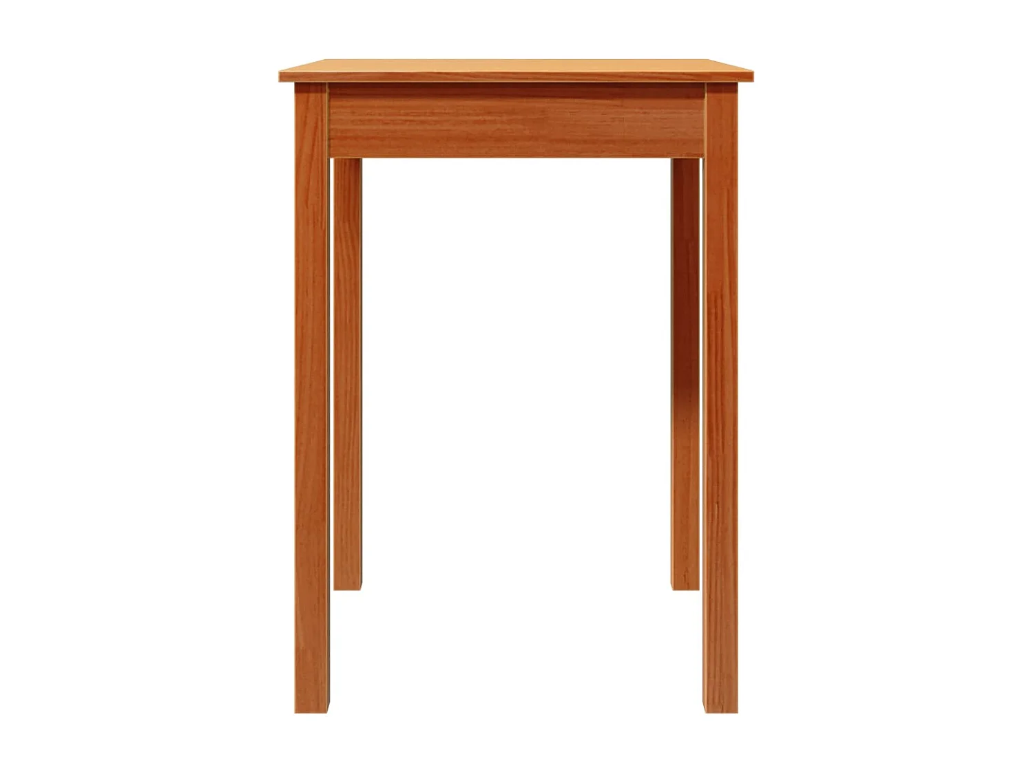 Table à manger cire marron 55x55x75 cm bois massif de pin