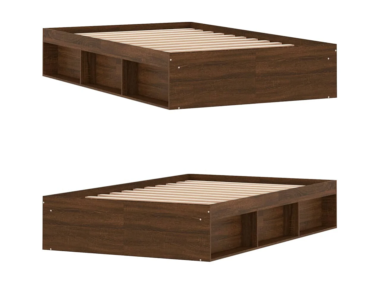 Bedframe bruin eikenkleur 120x200 cm