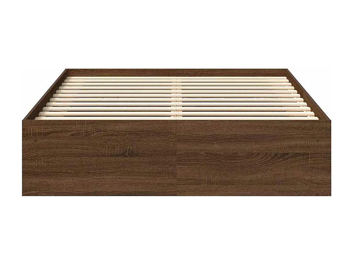 Bedframe bruin eikenkleur 120x200 cm