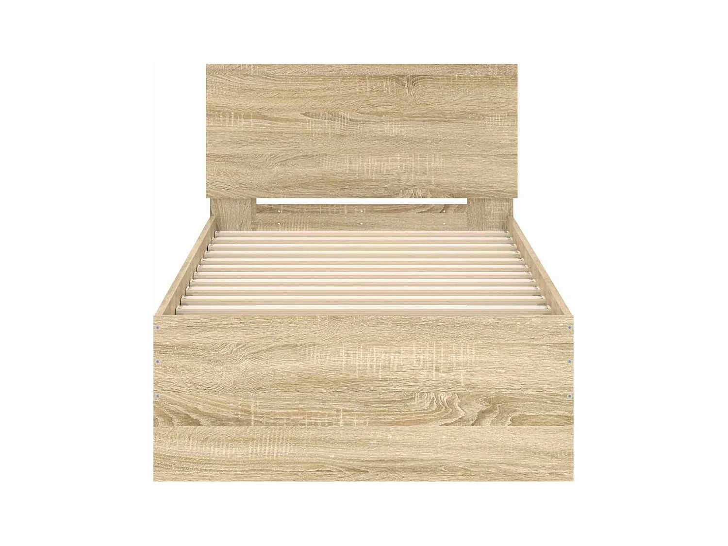 Cadre de lit sans matelas avec tête de lit 90x200 cm