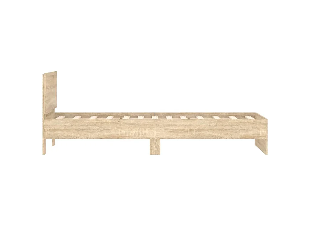 Cadre de lit sans matelas avec tête de lit 90x200 cm