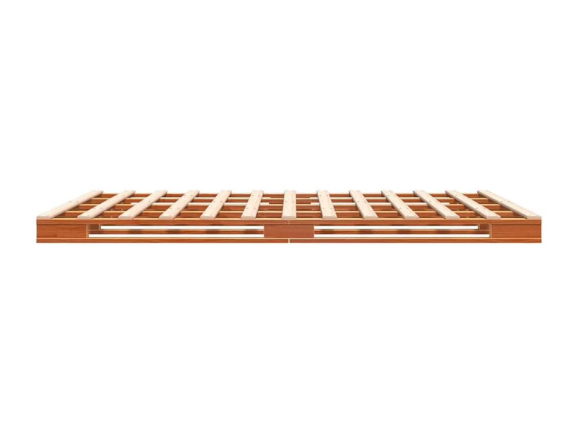 Lit de palette sans matelas cire marron 140x200 cm pin massif