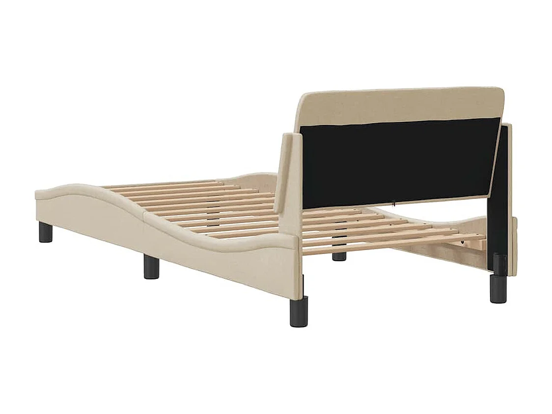 Giroletto con Testiera Dover Crema 90x190 cm Tessuto