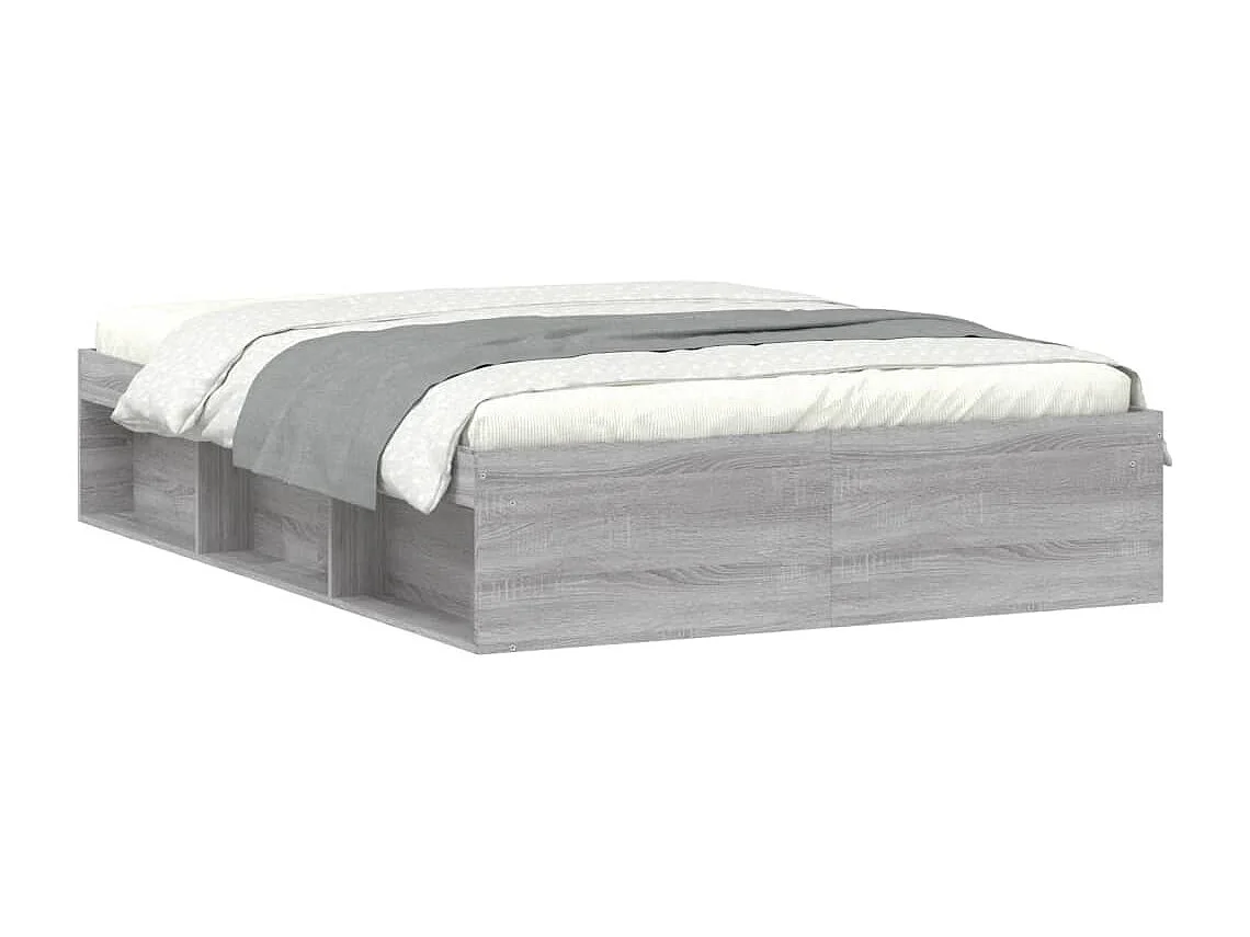 Bedframe grijs sonoma eikenkleurig 135x190 cm Double