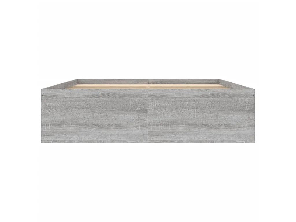 Bedframe grijs sonoma eikenkleurig 135x190 cm Double