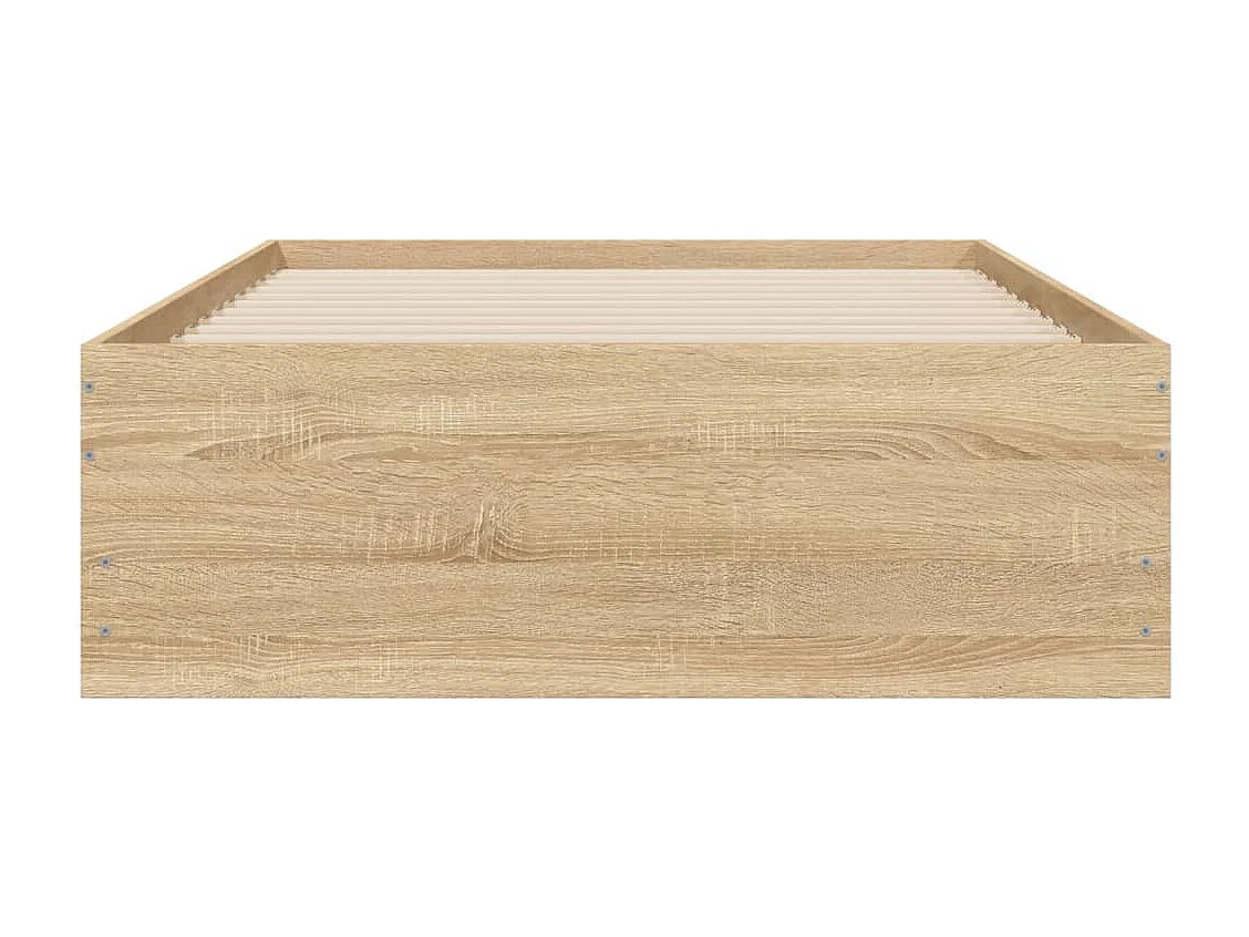 Bedframe met lades bewerkt hout sonoma eikenkleurig 100x200 cm