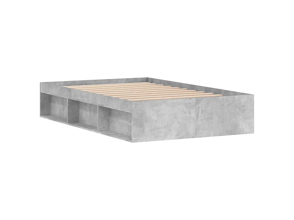 Bettgestell Betongrau 120x200 cm