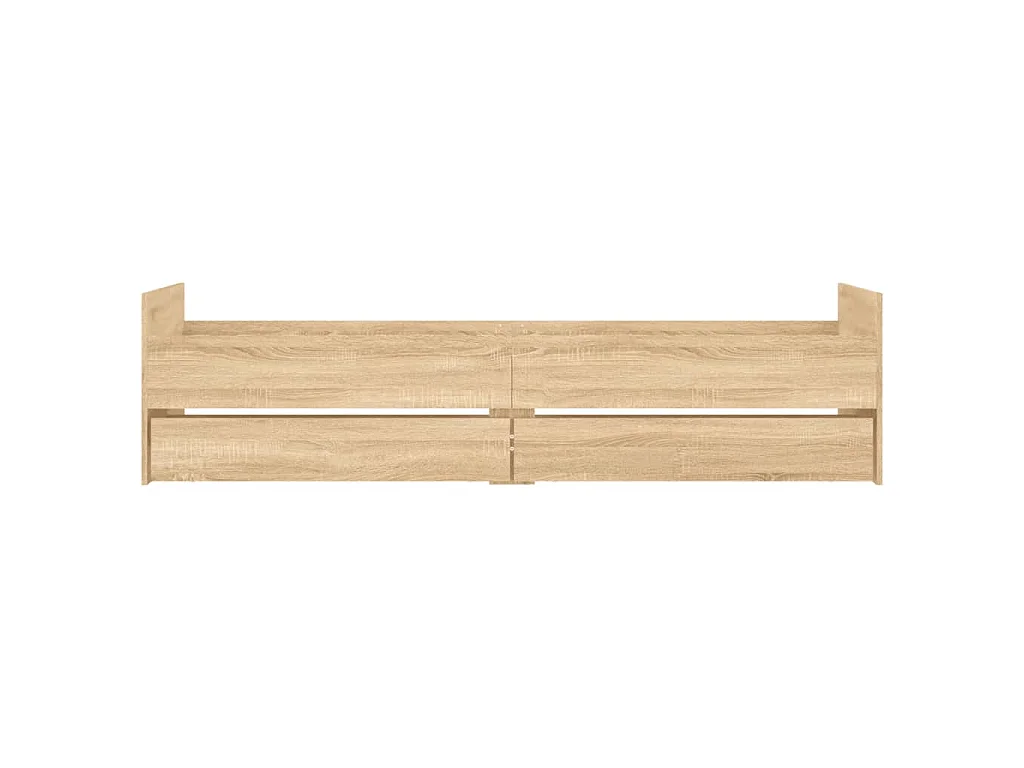 Bedframe met lades sonoma eikenkleurig 90x200 cm