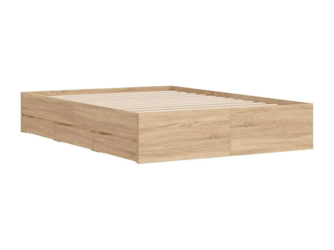 Giroletto Cassetti Rovere Sonoma 120x200 cm Legno Multistrato