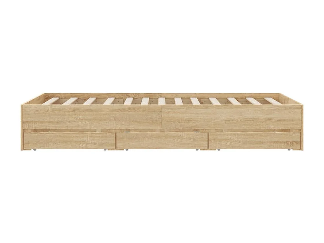 Giroletto Cassetti Rovere Sonoma 120x200 cm Legno Multistrato