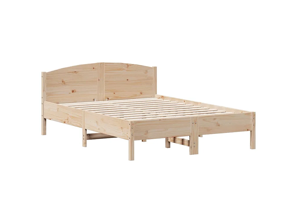 Cadre de lit sans matelas 120x190 cm bois de pin massif