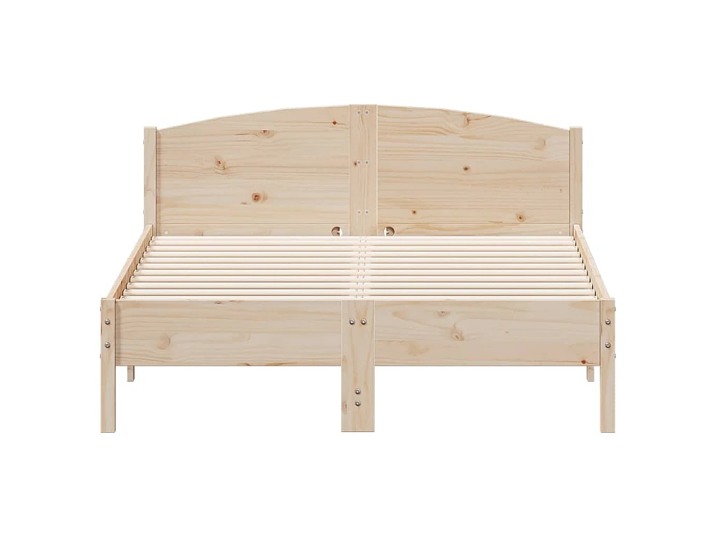 Cadre de lit sans matelas 120x190 cm bois de pin massif