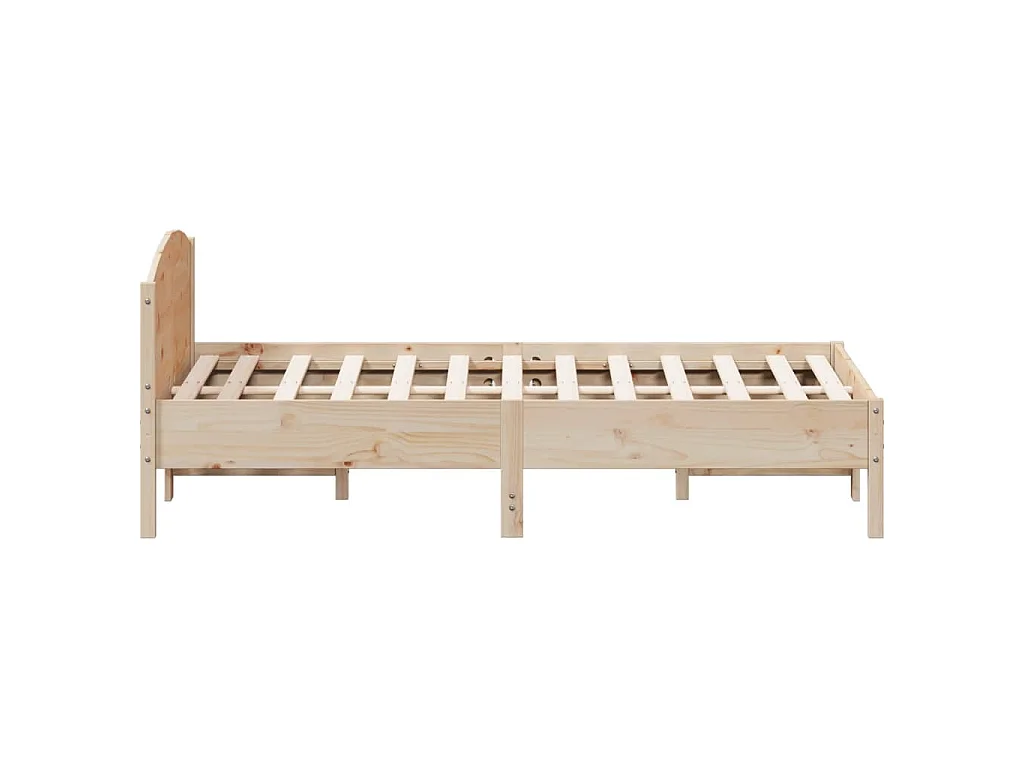 Cadre de lit sans matelas 120x190 cm bois de pin massif