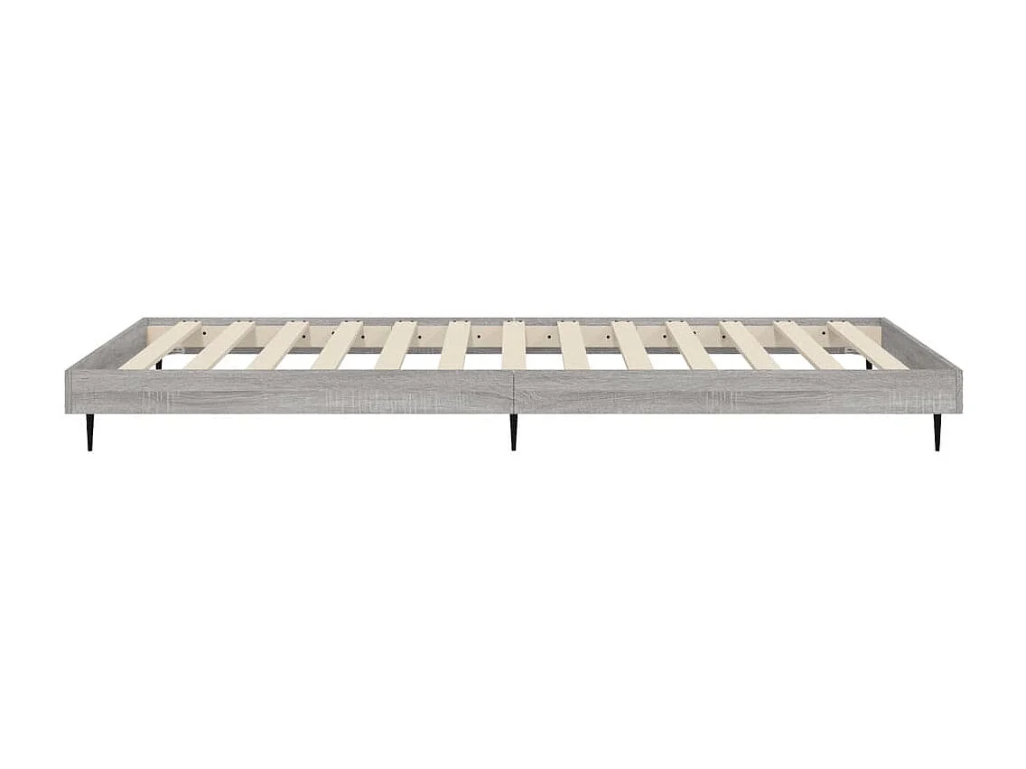 Cadre de lit sans matelas sonoma gris 75x190 cm
