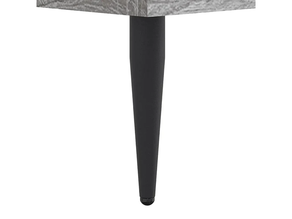 Cadre de lit sans matelas sonoma gris 75x190 cm