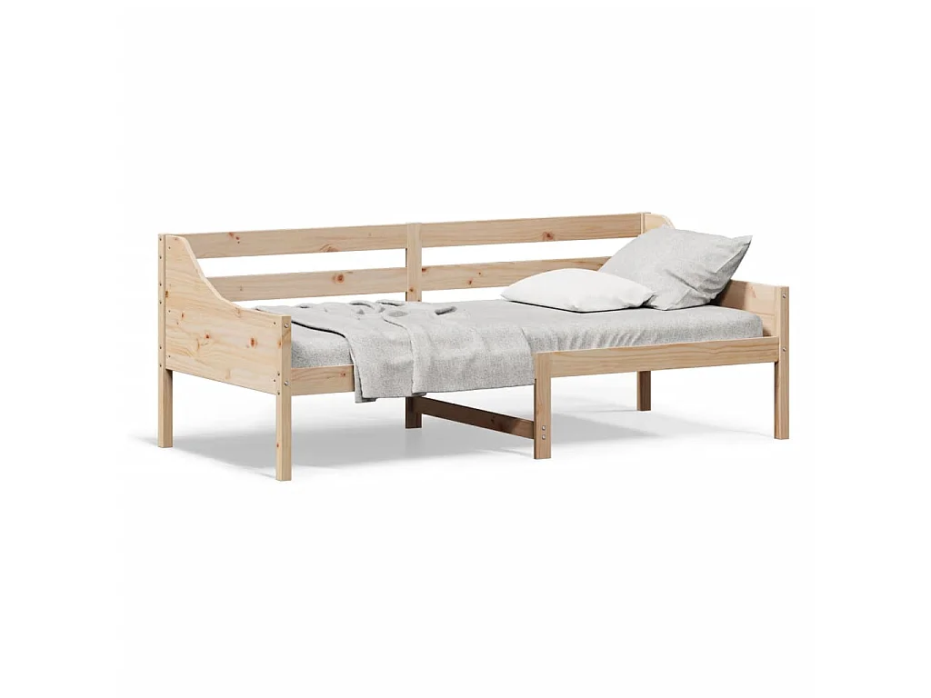 Lit de jour sans matelas 90x200 cm bois de pin massif