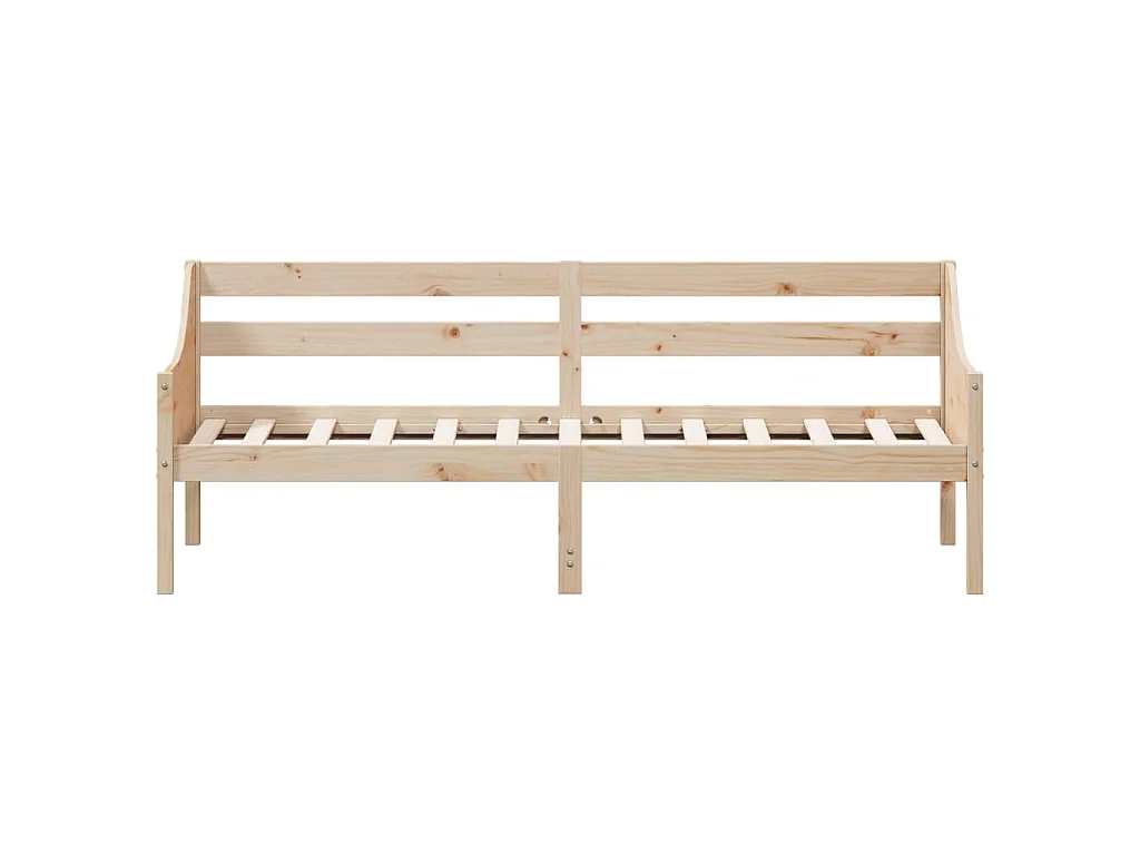 Lit de jour sans matelas 90x200 cm bois de pin massif