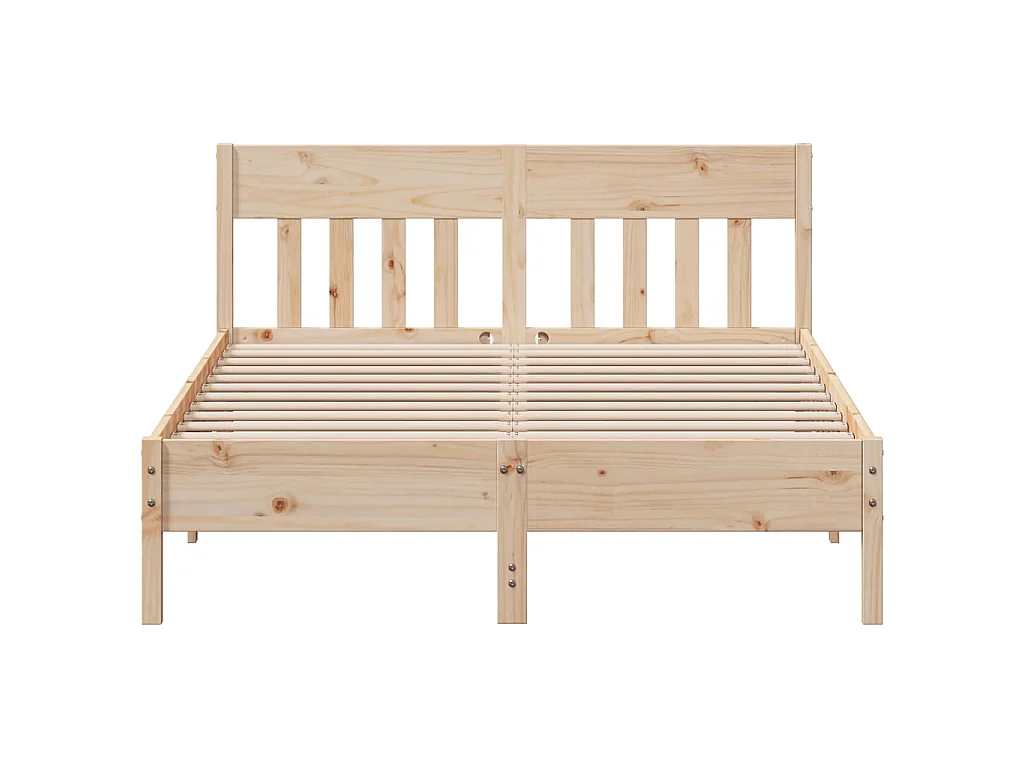 Bedframe zonder matras massief grenenhout 140x190 cm