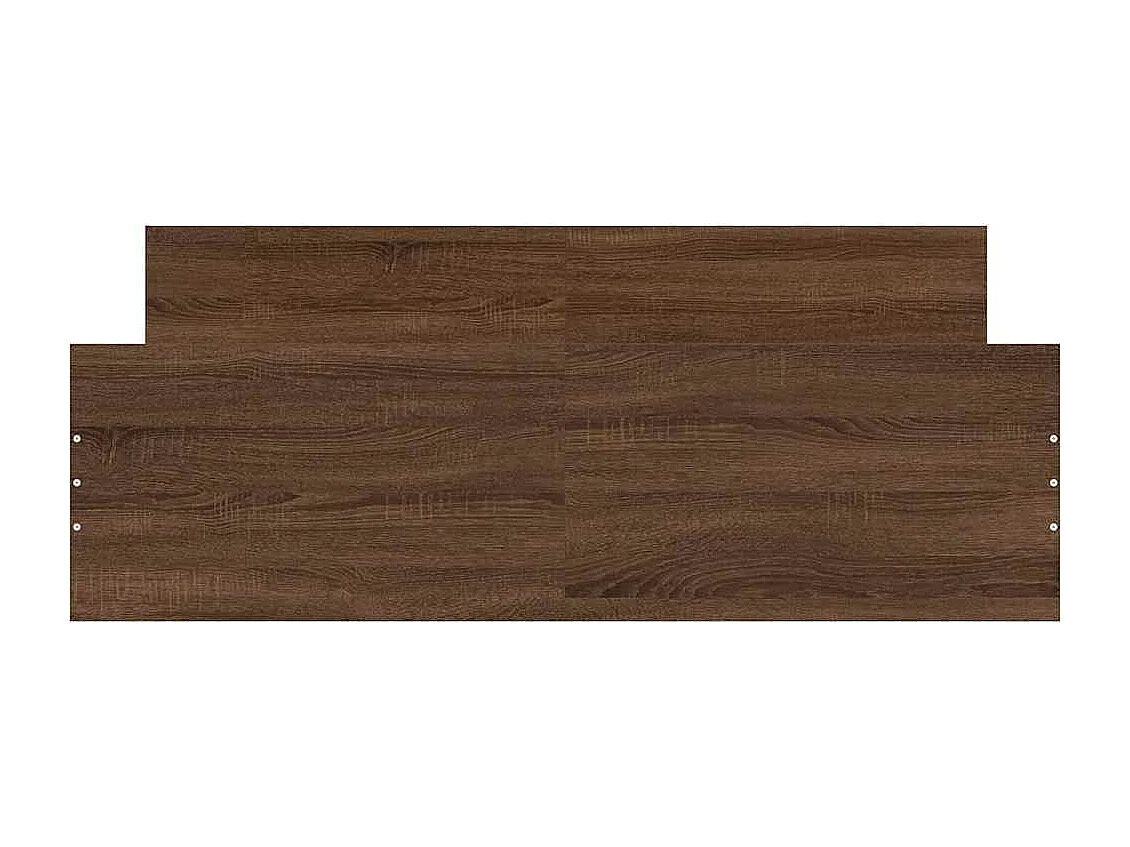 Giroletto con Testiera e Pediera Rovere Marrone 120x200 cm