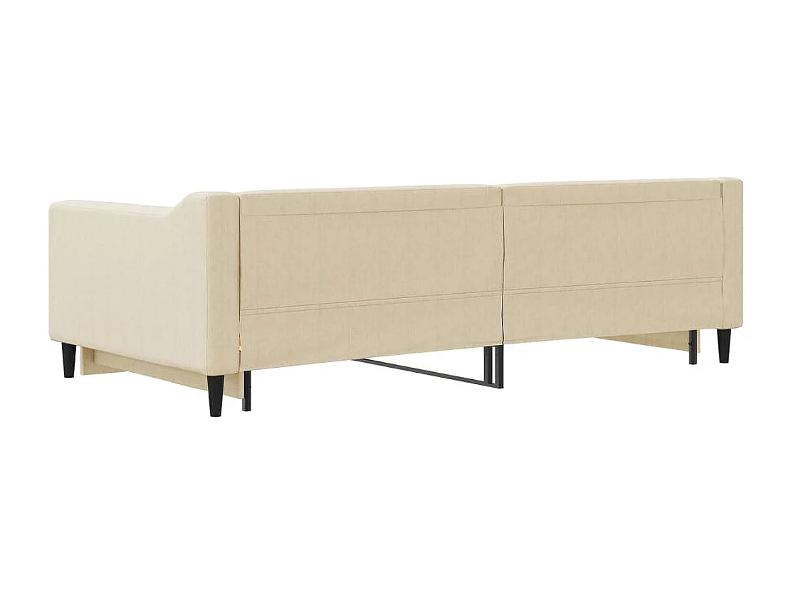 Sofá cama nido tela crema 100x200 cm