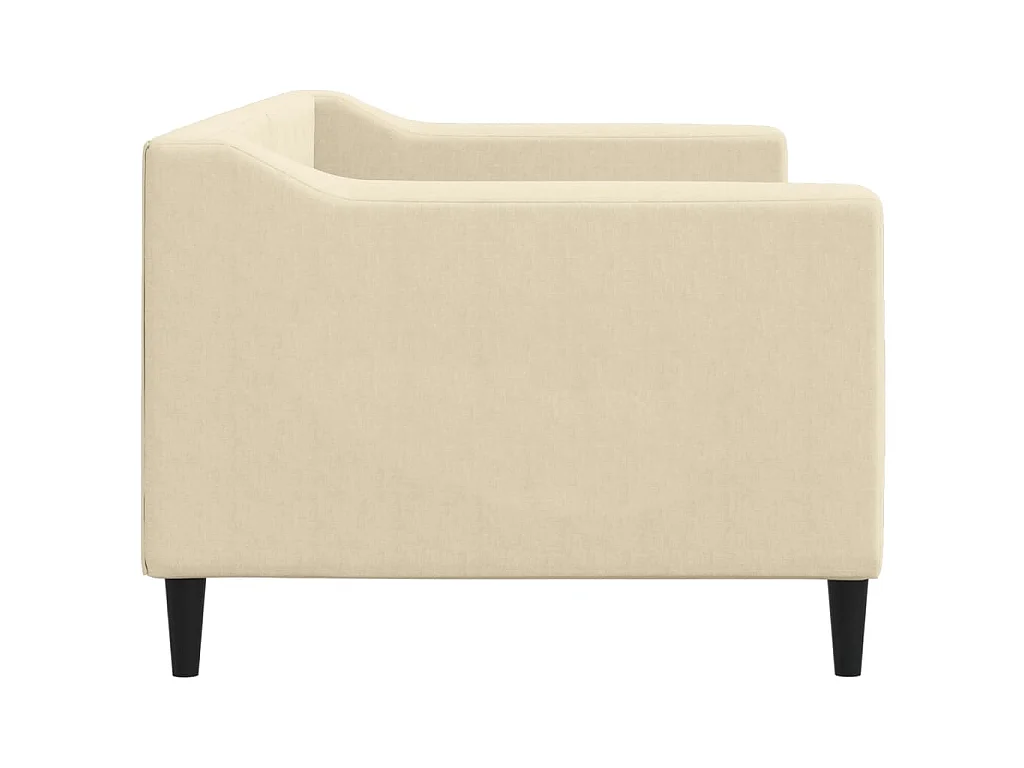 Tagesbett Creme 80x200 cm Stoff