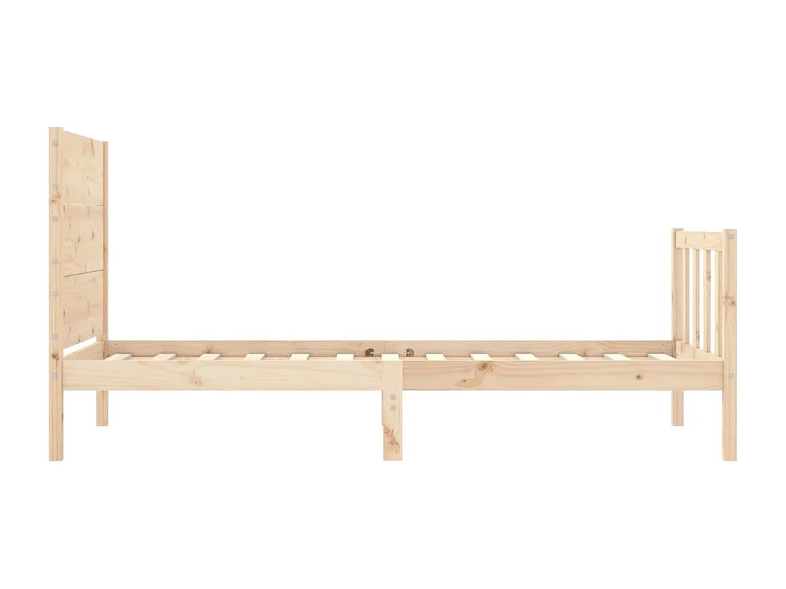 Cadre de lit sans matelas bois de pin massif