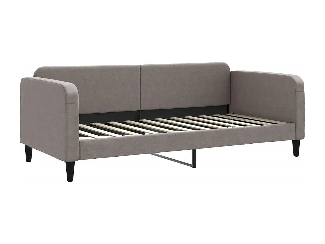 Letto da Giorno Tortora 90x200 cm in Tessuto