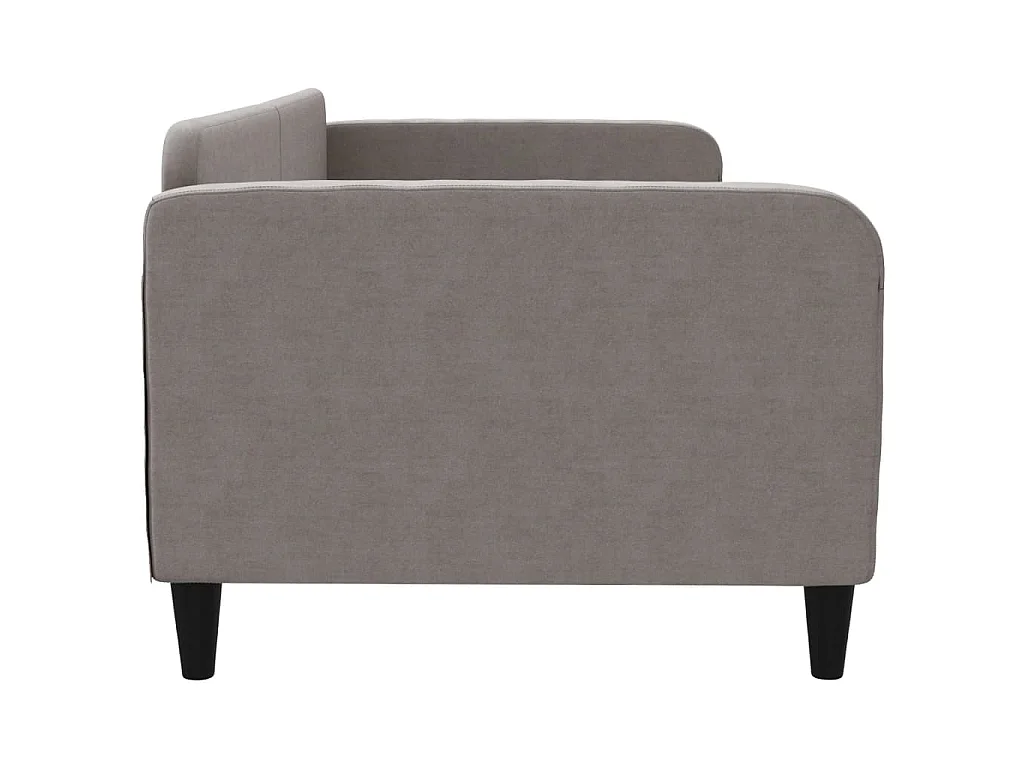 Slaapbank 90x200 cm stof taupe