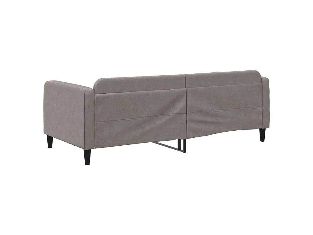 Slaapbank 90x200 cm stof taupe