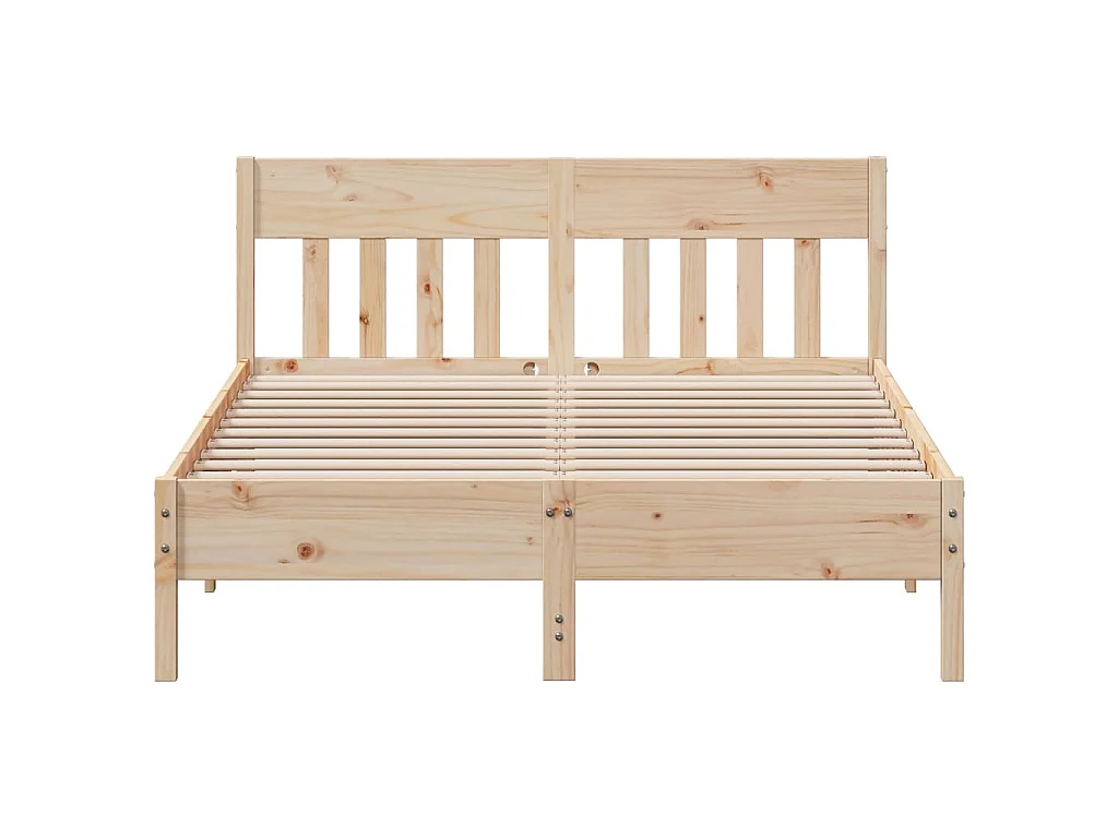 Cadre de lit sans matelas 120x190 cm bois de pin massif