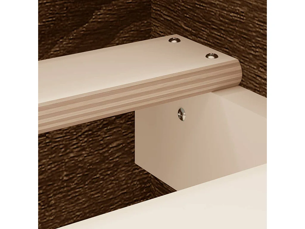 Cadre de lit sans matelas chêne marron 140x200 cm