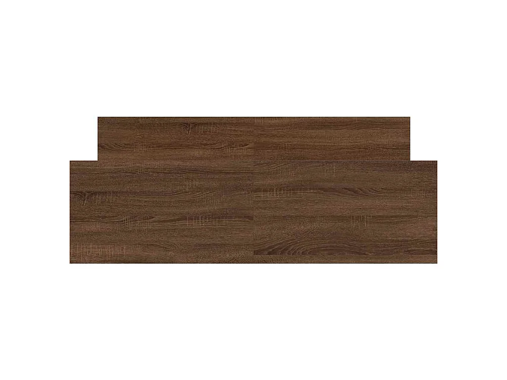 Bedframe hoofd- en voeteneinde bruin eikenkleur 140x200 cm