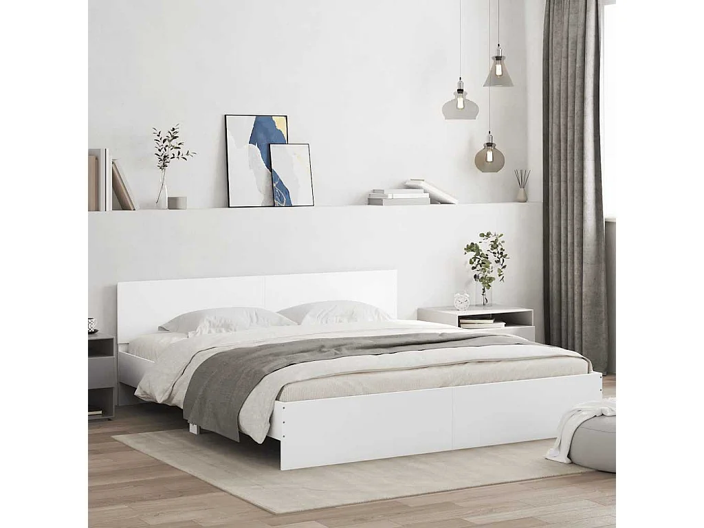 Giroletto con Testiera Bianco 180x200 cm