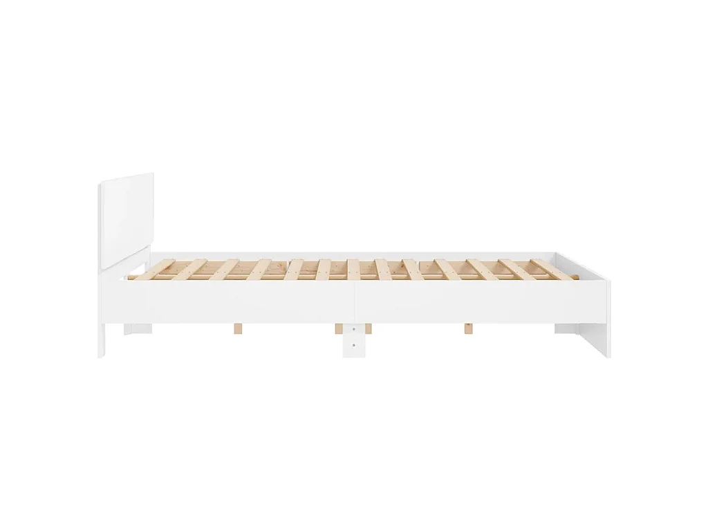 Cadre de lit sans matelas blanc 180x200 cm