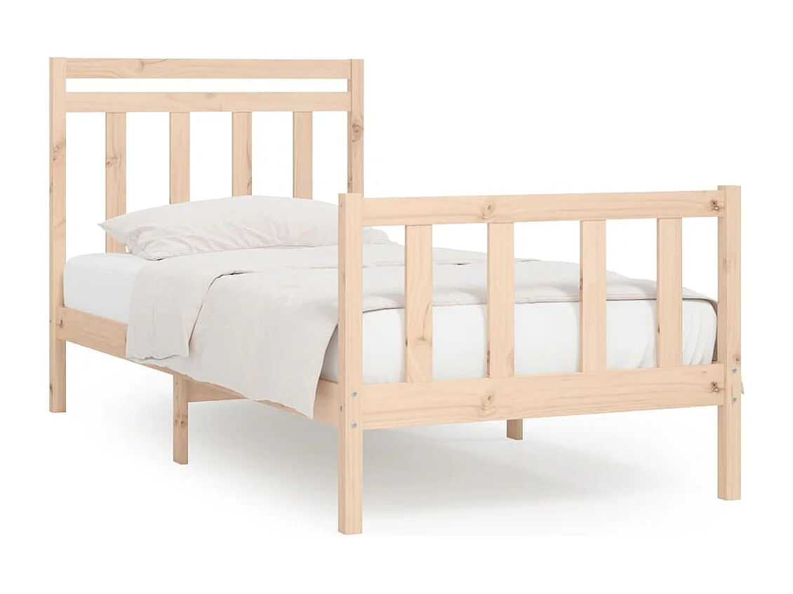 Cadre de lit sans matelas bois massif de pin 100x200 cm
