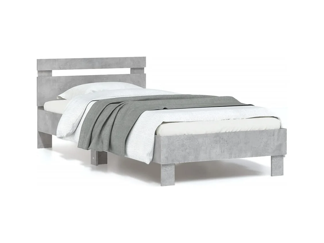 Cadre de lit sans matelas avec lumières LED 90x200 cm