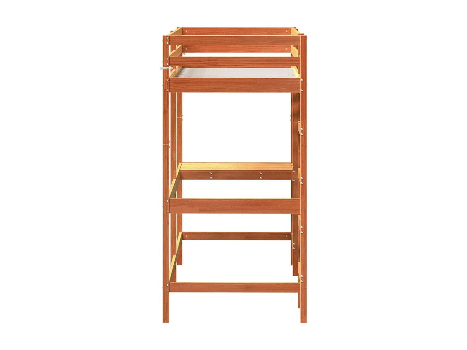 Lit superposé sans matelas cire marron 80x200 cm pin massif